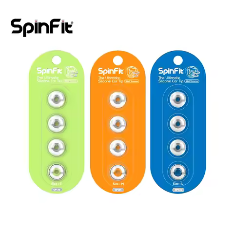 SpinFit CP145 CP-145 Silicone Eartip Patented 360 Degree Free Rotation 4.5mm Nozzle Dia for DUNU/JVC