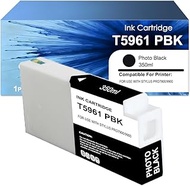 T5961 Photo Black Ink Cartridge for Epson T5961 Printer Cartridges PBK C13T596100 Compatible with Ep