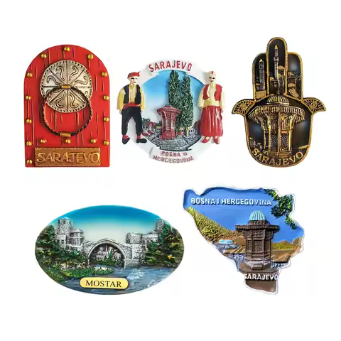 Europe Bosnia and Herzegovina 3D Fridge Magnets Tourism Souvenir Tourist Souvenirs Crafts gifts Refr