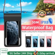 【SG】waterproof bag Phone Pouch handphone sling phone bag swimming bag waterproof suitable all size all brand phone 防水袋