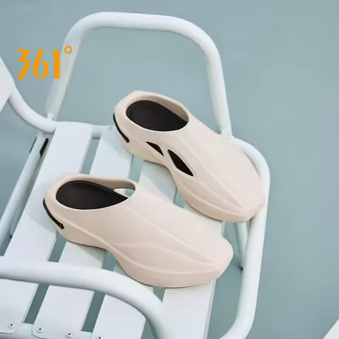 361 DEGREES Joker Cyber Men Slippers Trendy Soft Antibacterial Breathable Beach Lightweight Comforta