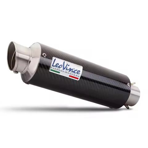 Universal 51MM Motorcycle Exhaust LeoVince F01 F02 Carbon Muffler with DB Killer for CBR600RR FZ6 TN