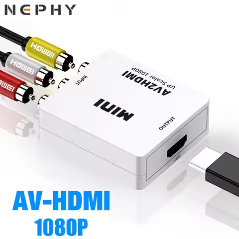 AV to HDMI Converter 1080P RCA CVSB Multi out Scaler Adapter For PS2 PS3 TV Box HD Video Audio Compo