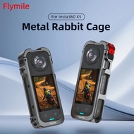 Flymile X5 Cage Metal Protective Case for Insta360 X5 Accessorise Camera Aluminum Alloy Frame Cage w