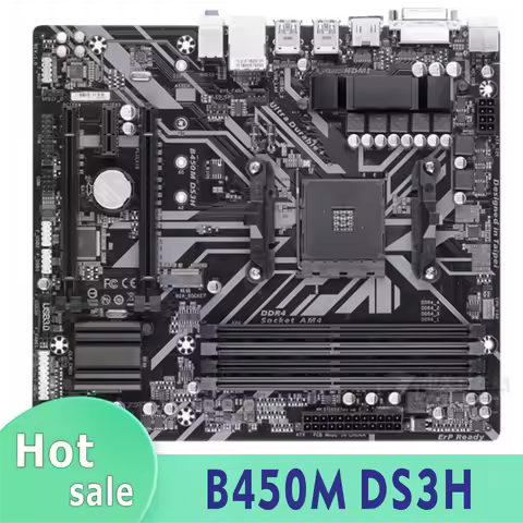 B450M DS3H USB3.1 HDMI M.2 Mini ATX Desktop Computer Motherboard 100% Test
