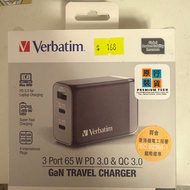 Verbatim  旅行插頭 65W GaN Travel Charger