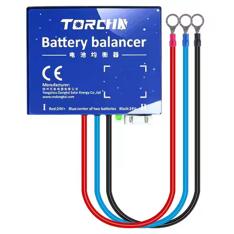 Battery Equalizer 2 x 12V Flood AGM Lead Acid Batteries Bank Voltage Active Balancer For 24V 48V 60V