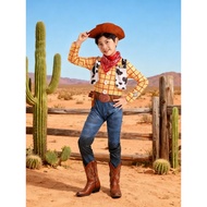 Halloween Toy Story Kids Buzz Lightyear & Woody Cowboy Muscle Cosplay Costume