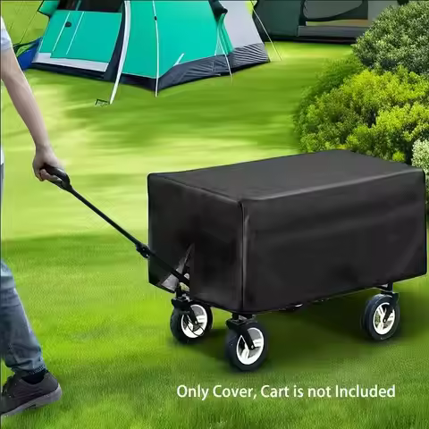 Waterproof Camping Wagon Cover, Rain Cover for Wagon Push-Pull Wagon Rain Cover Canopy Folding Strol