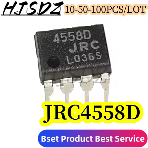 10-50-100PCS/LOT JRC4558 DIP 4558 4558D JRC4558D DIP-8 integre IC