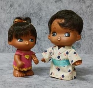 日本製 古董 軟膠 娃娃 2支合售