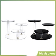 [BlesiyaMY] Round Acrylic Display Riser Stand, 3 Tier Acrylic Display Stands for Action
