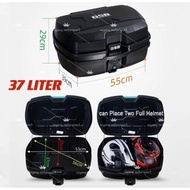 GSB 37L/47L BOX MOTORCYCLE GIVI TOP BOX HELMET WATERPROOF DETACHABLE HANDLE RACK SAFETY LOCK GIVI