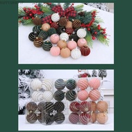 HSV 1 Pack Flocking Christmas  Mix Color Velvets Textured Ornaments Quick Setups Pendant For Home St