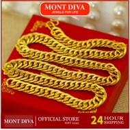 Mont Diva 550mm x 9mm (Bangkok Emas) Designer Gold-plated 18-karat gold Necklaces Gelang leher G0028