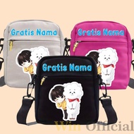 BT21 Children's School Sling Bag, Latest and Cool BTS BT21 Korean Sling Bag