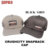 RAPALA CRUSHCITY SNAPBACK CAP BLACK/GREY