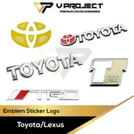 Toyota Lexus Exterior Modification Emblem Sticker Toyota Sport Logo TRD Logo F Sport Badge V Project