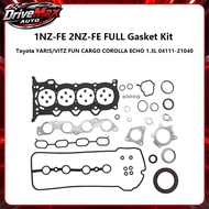 Yokozon 1NZ-FE 2NZ-FE FULL Gasket Kit for Toyota YARIS/VITZ FUN CARGO COROLLA ECHO 1.3L 04111-21040