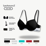 SanAmoreZ | Underwire Bra | Wire Bra | Size 34A - 40B Soft Foam & Sporty Look Serena Wire Bra