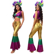 <[Retro Disco Costume] Glossy Performance Outfit for Carnival & Halloween Parties