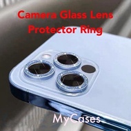 Iphonê 13 13 Pro 13 Pro Max 12 12 Pro 12 Pro Max 11 11 Pro Max 12 Mini Shining Camera Glass Lens Protector Ring