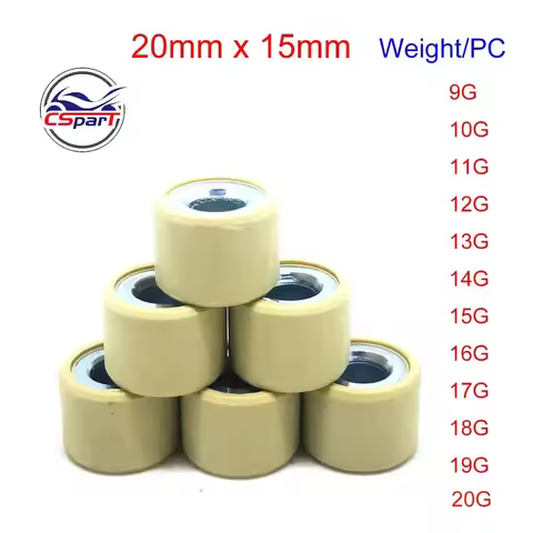 20x15 9G 10G 11G 12G 13G 14G 15G 16G 17G 18G 19G 20G Variator Roller For PCX 125 150 160 HONDA SPI C