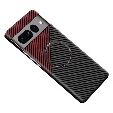 Carbon Fiber Plastic For Google Pixel 9 Pro XL PIXEL 7 8 7A Case Magnetic Hard Back Magsafe Protecti