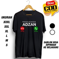 Adzan PANGGILAN T-SHIRT DISTRO CLOTHES FOR COOL BOYS AND GIRLS