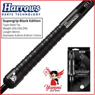 Harrows Dart Steel Tip - Supergrip Black Edition (22G 23G 24G 25G)