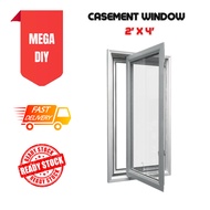 Aluminium Casement Window With Glass House Top Hung Window / Tingkap Rumah 2Ft x 4Ft