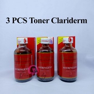3 PCS Claridem Ori No 3 Asli / Toner Clariderm Astringent Alkohol No 3 ORIGINAL / Toner Pembersih Wa