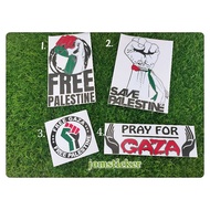 Sticker Flag Free Gaza Free Palestine/Save Palestine(Sticker cutting)