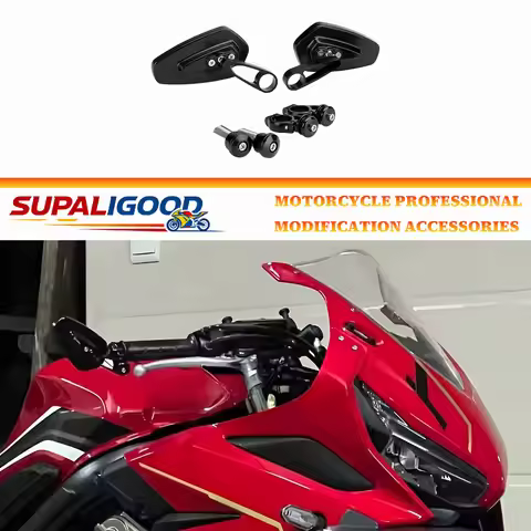 New Motorcycle CNC Aluminum Mirrors Handlebar Rearview Mirror For HONDA CB500F CB500 SUPER FOUR CB65