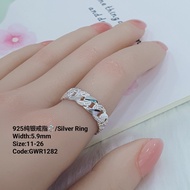 ￼925纯银戒指/GWR1282(925 Silver Ring)Cincin perak untuk lelaki