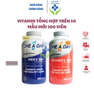 One A Day Men 50+, One A Day Women 50+ Vitamin one a day for people over 50 years old 300 US tablets