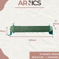 Affordable Braking Resistor 1600 Watt 90 Ohm Dynamic Brake Resistor/ 1.6Kw90Rj