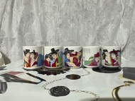 韓國製 陶瓷春宮迷你燒酒杯 小茶杯  Korean Folkcraft 5 sechon ceramic wine or saki cups