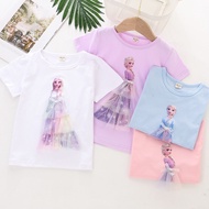 Baju Frozen Tshirt Elsa Anna Tshirt Frozen Kids