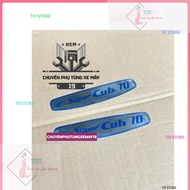 Super cub70,78,79 stamp, 2 pieces blue (TH STORE)