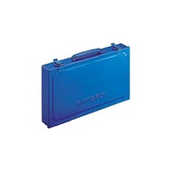 【Trusco】專業型單層工具箱(側提把)-鐵藍