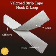 3 Packs of DIY Tape Self Adhesive Velcro Strap Roll Strip Tape Hook and Loop Fastener Tape (98 cm x 3 pack)