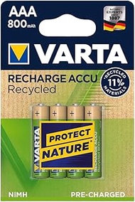 Rechargeable battery AAA - LR03, 800 mA (Blister pack of 4) Ø 10.5 x 44.5 mm. Efficient and long-las