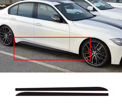M Performance Side Skirt Sill Stripe Body Decals Stickers For BMW E90 E92 E93 F20 F21 F30 F31 F32 F3