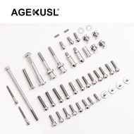 AGEKUSL Bike Bolts Titanium Screws Nuts For Aceoffix C5 T1 Folding Bicycle
