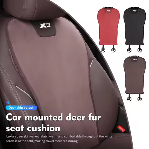 Car Seat Deer Fur Cushion Universal Auto Interior Accessories For BMW 1 2 3 5 7 Series X1 X2 X3 X4 X