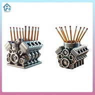Pen Holder with V-8 Engine V-8 Engine Pen Holder for Desk Vx6 Engine Pencil Hold for Men Boy Office