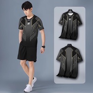 MALAYSIA ELGINI Men's Sports Jersey Short-sleeved Tops Sweat-absorbent And Breathable Fabrics Soft A