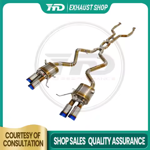 HMD Catback for BMW M3 E92 E90 S65 4.0L Exhaust System Titanium Alloy Performance Muffler Pipe Car A