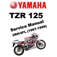 YAMAHA TZR125 (1987-1996) SERVICE WORKSHOP MANUAL + PARTS CATALOGUE + OWNER'S MANUAL